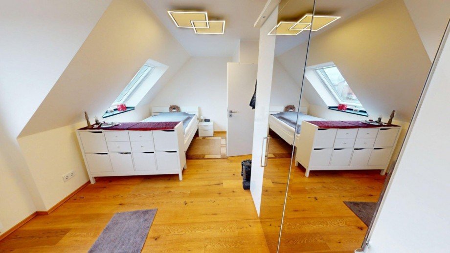 Schlafzimmer unten Maisonettewohnung Kaarst