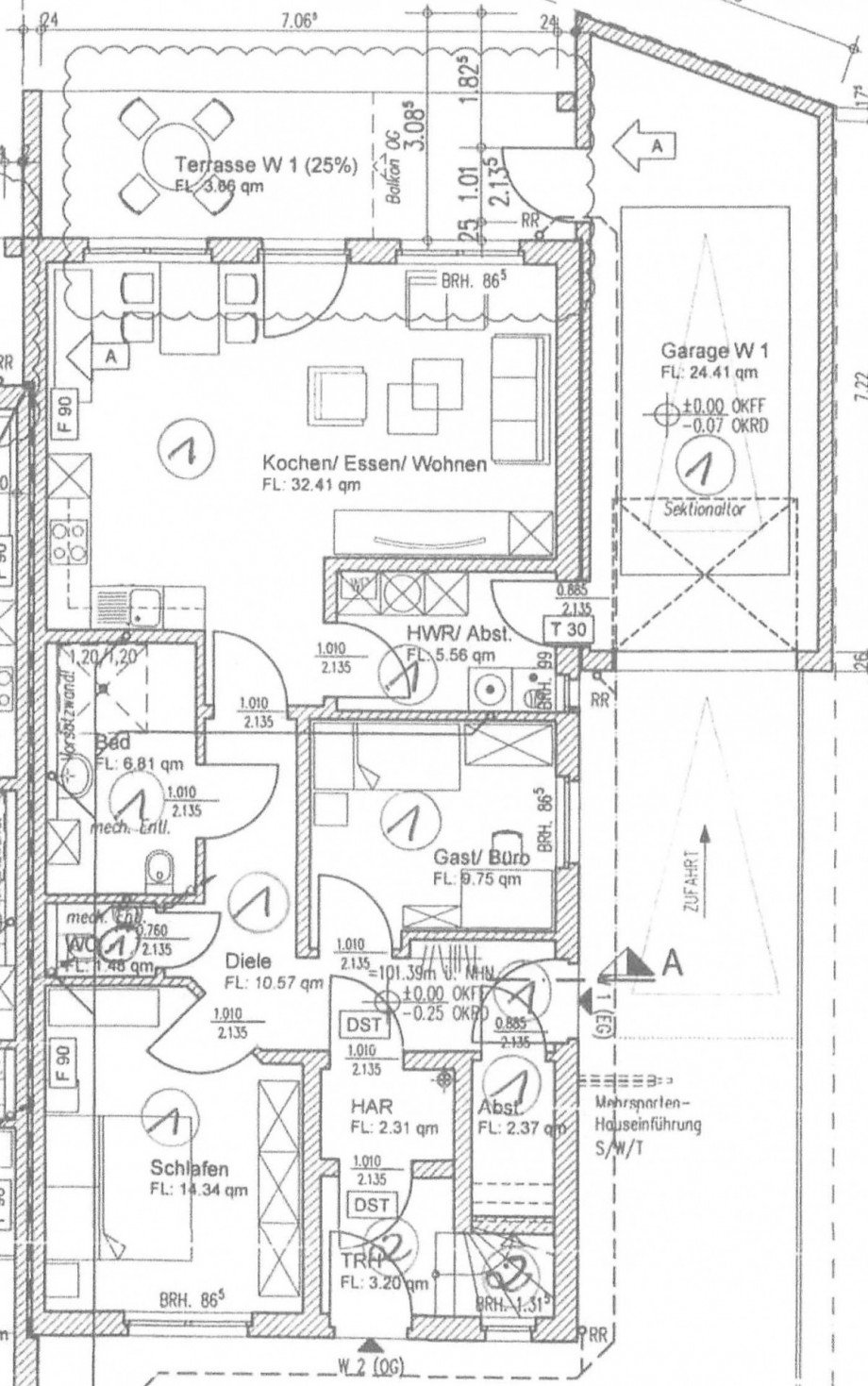 Grundriss EG Erdgeschosswohnung Geilenkirchen