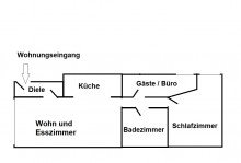 Grundriss Gro�z�gige Erdgeschosswohnung mit Badewanne