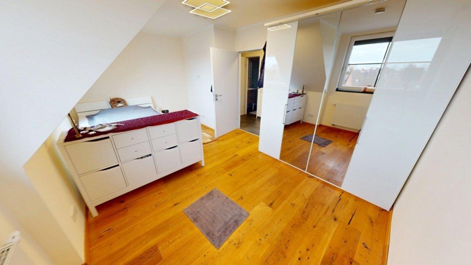 Schlafzimmer unten Maisonettewohnung Kaarst