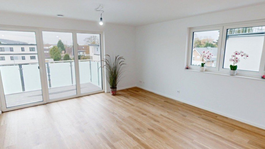 Wohn/Esszimmer mit offener K�che Etagenwohnung Grevenbroich