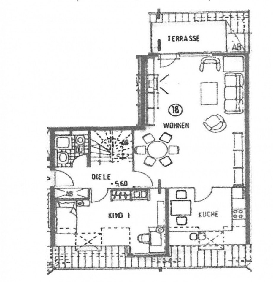 Grundriss 2.OG Maisonettewohnung Kaarst